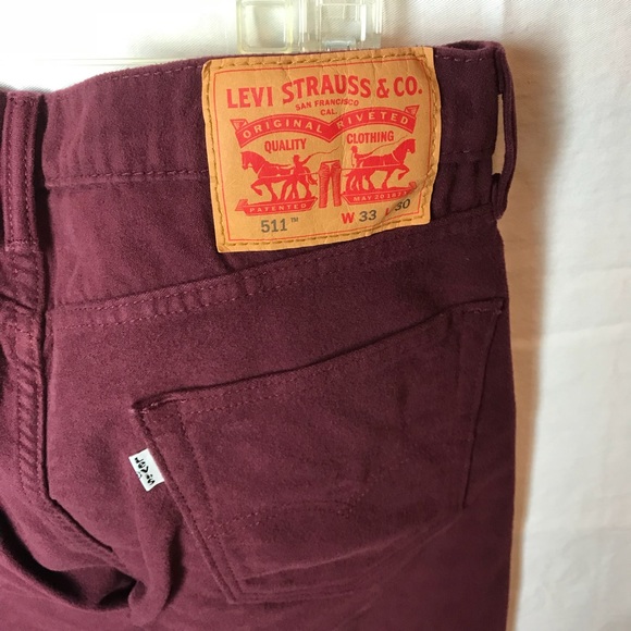 Levi's Other - Maroon Levi’s 511